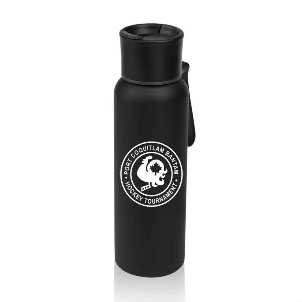 The Hurdler Black S/S Sports Bottle - 25oz Black
