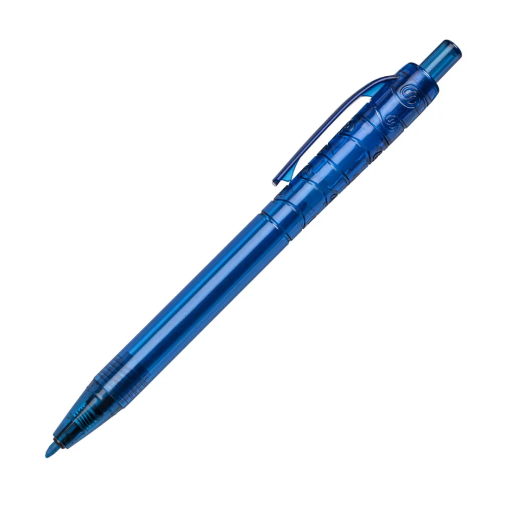 Stylo surligneur en plastique recyclé Bali - Bleu