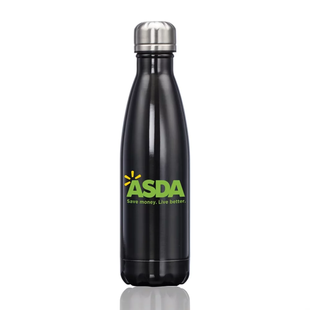 The Single Pin Water Bottle - Black