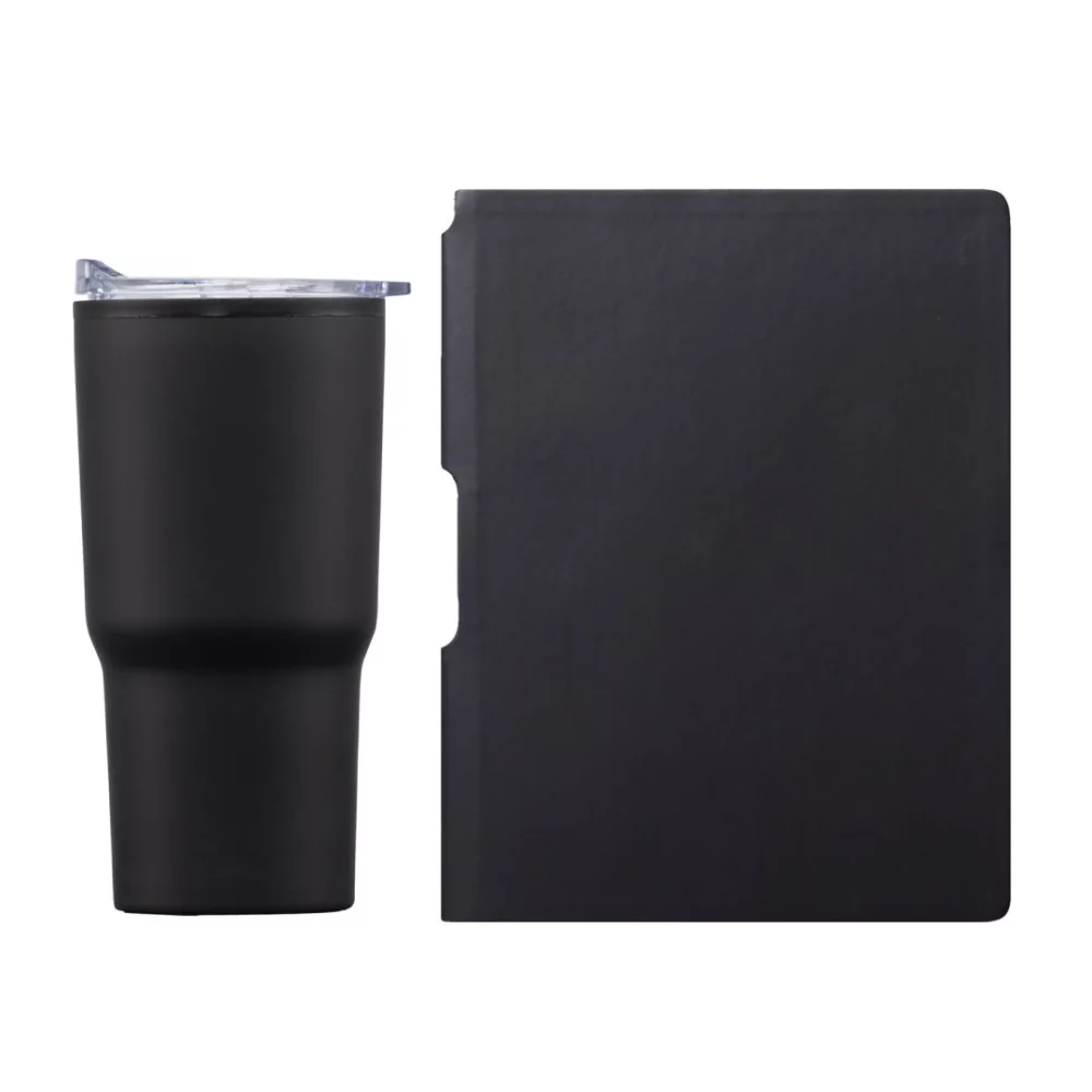 Eccolo® Groove Journal/Bexley Tumbler Gift Set - Black