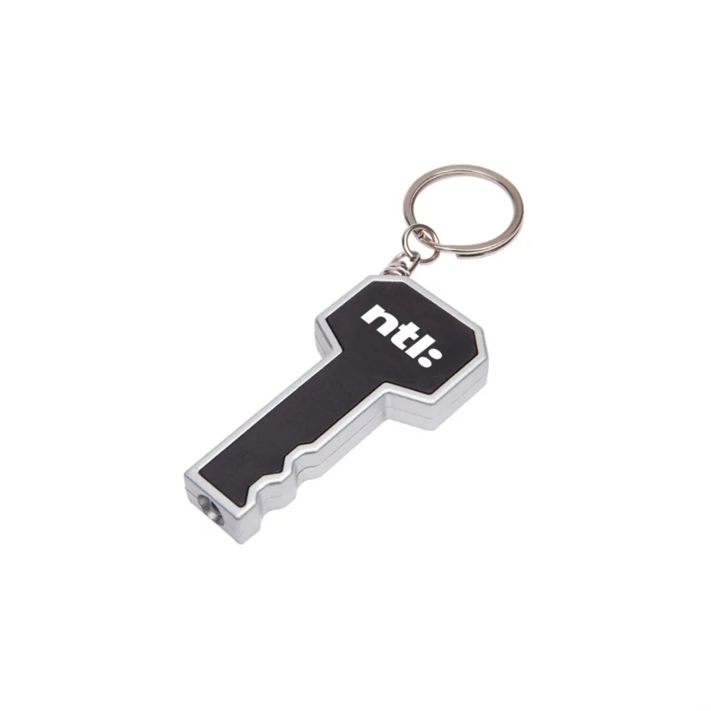Le porte-clés LED/mini lampe de poche - Noir