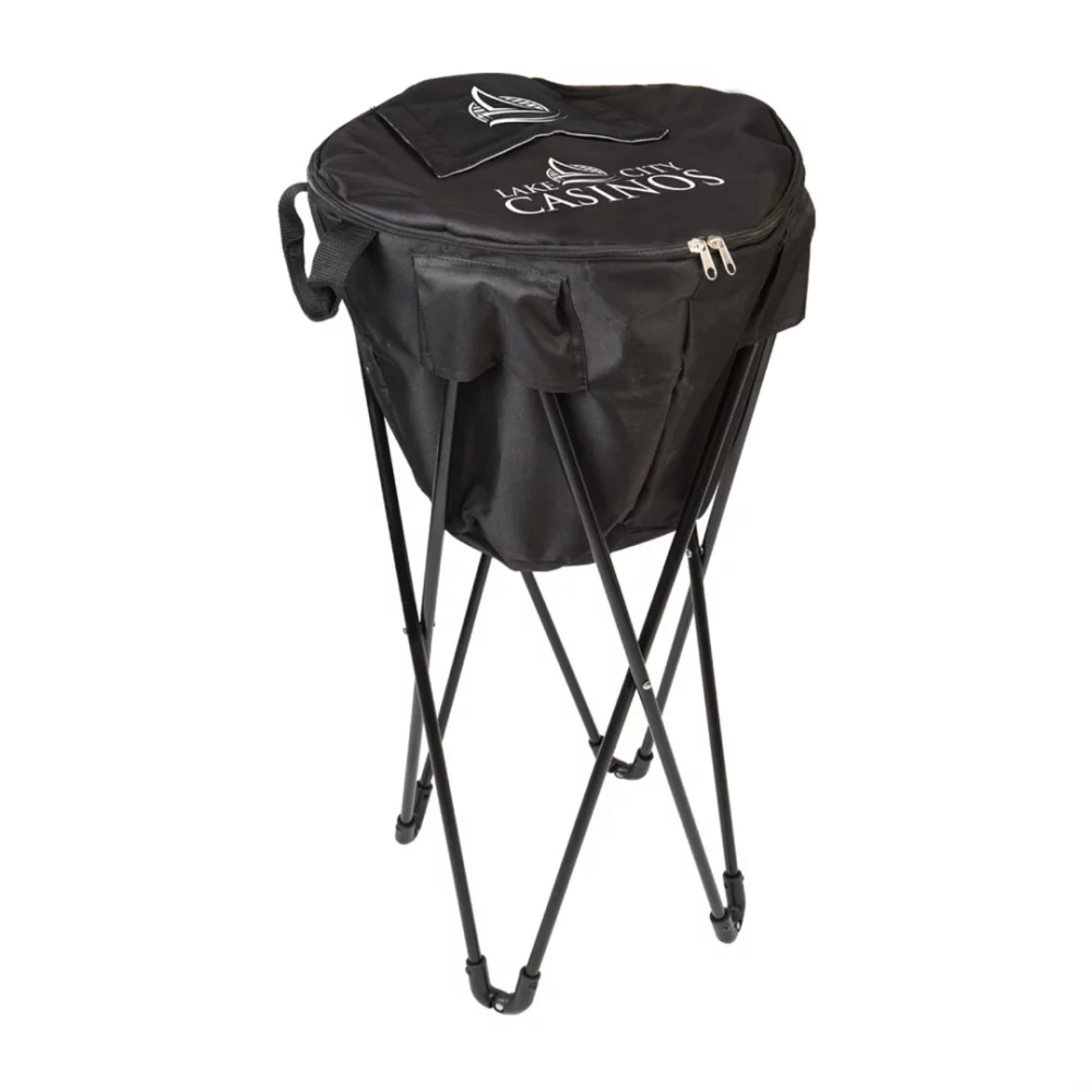 The Patio Cooler w/Pop-up Stand - Black