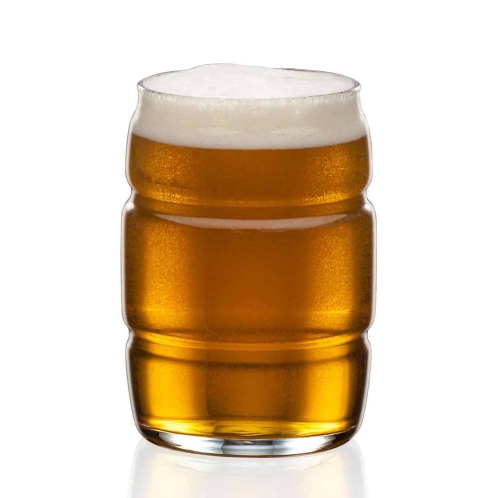 Barrel 16oz Beer Glass