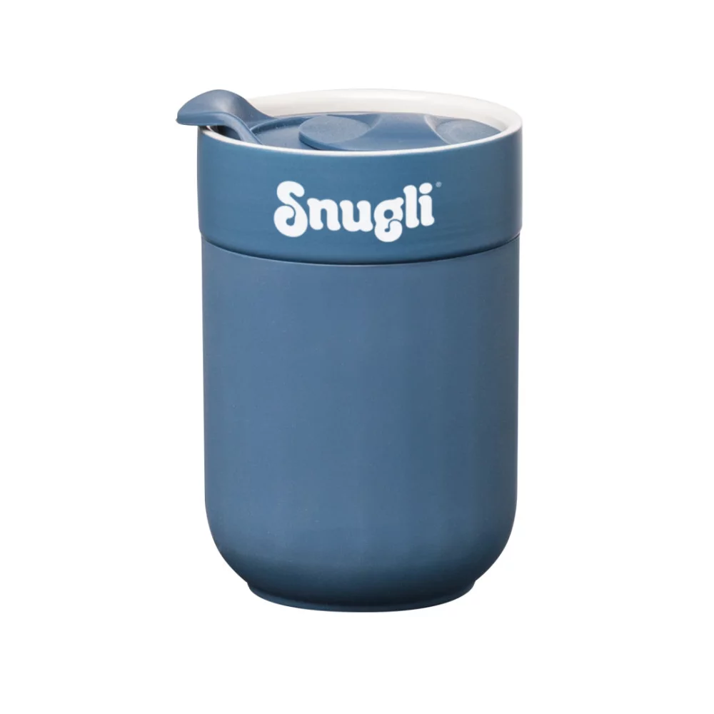 Enzo Ceramic Mug w/Silicone Sleeve - 9½ oz Blue