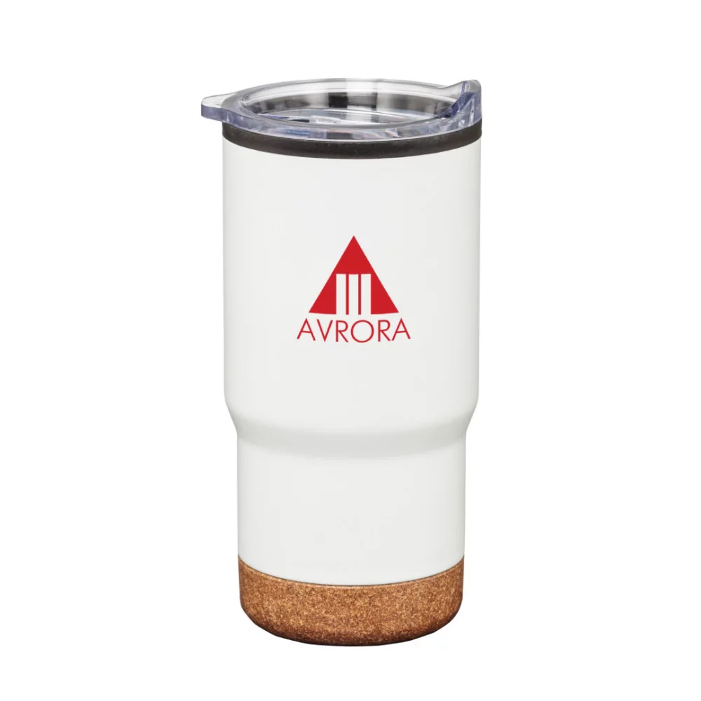 Donana SS Tumbler avec base en liège - 20 oz Blanc