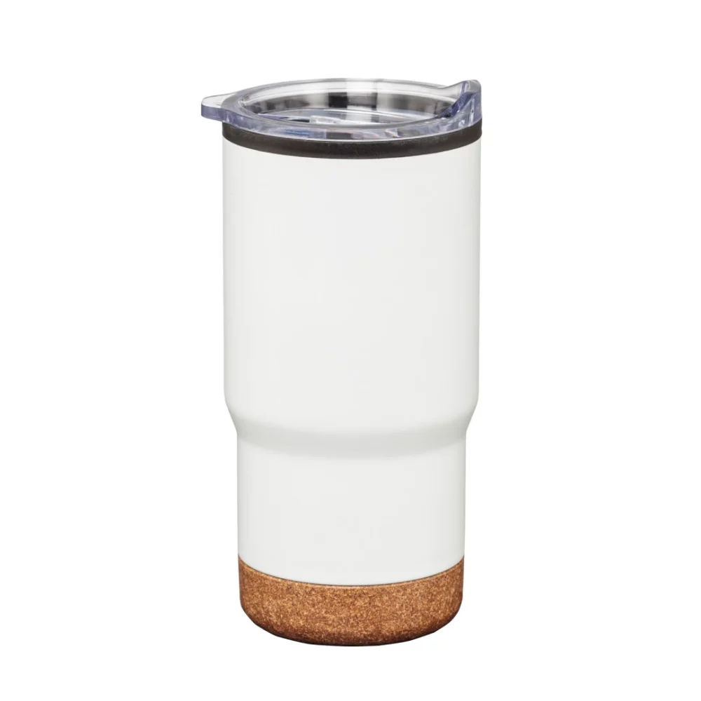 Donana SS Tumbler avec base en liège - 20 oz Blanc
