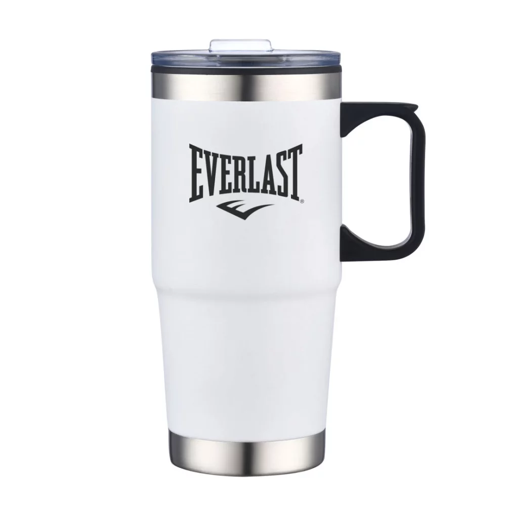 Flora Double Wall Travel Mug 24oz - White