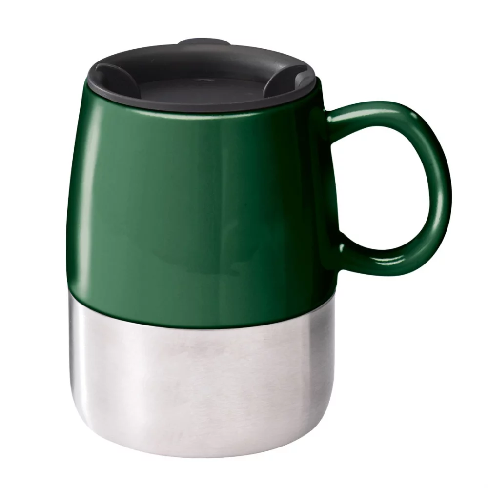 The Tasty Ceramic & S/S Mug - 14oz Hunter Green