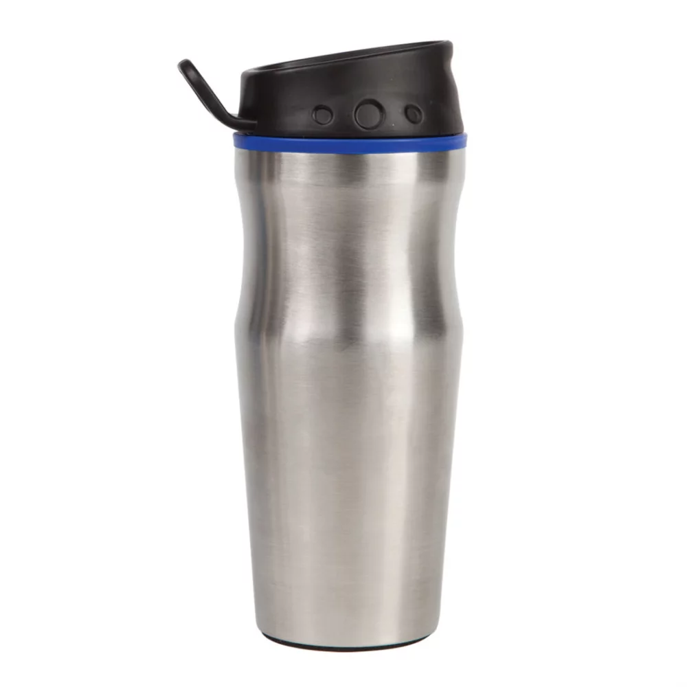 Le gobelet à double paroi efficace - 16 oz bleu