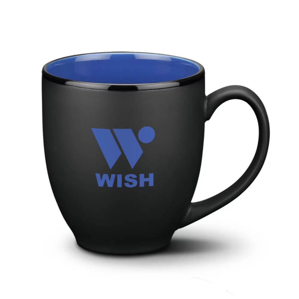 Tasse Dereham - 16 oz Noir/Bleu Océan