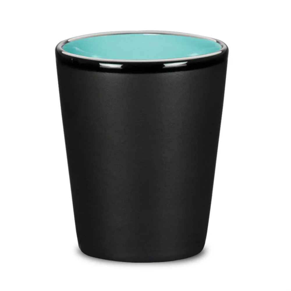 Balmes Ceramic Shot - 1½ oz Matt Black/Aqua
