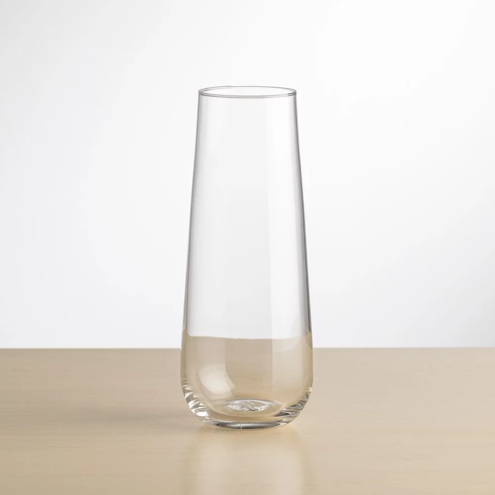 Cannes Stemless Flute - 8oz Crystalline