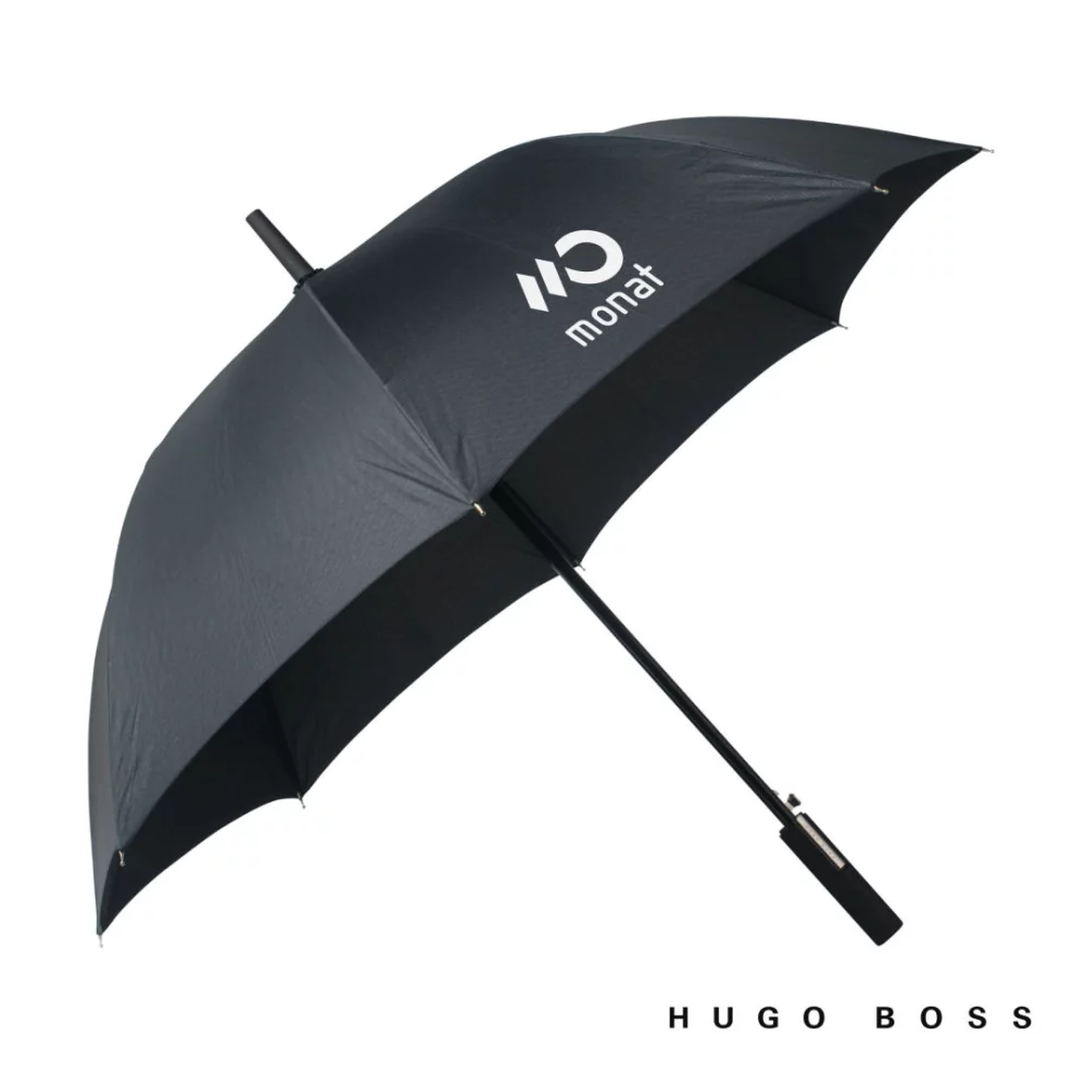 Parapluie de golf à motif Hugo Boss® - Noir
