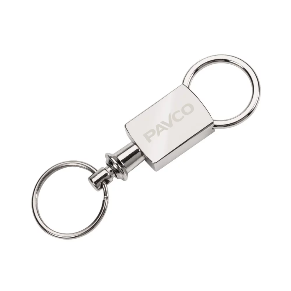 Porte-clés à séparer - Argent satiné