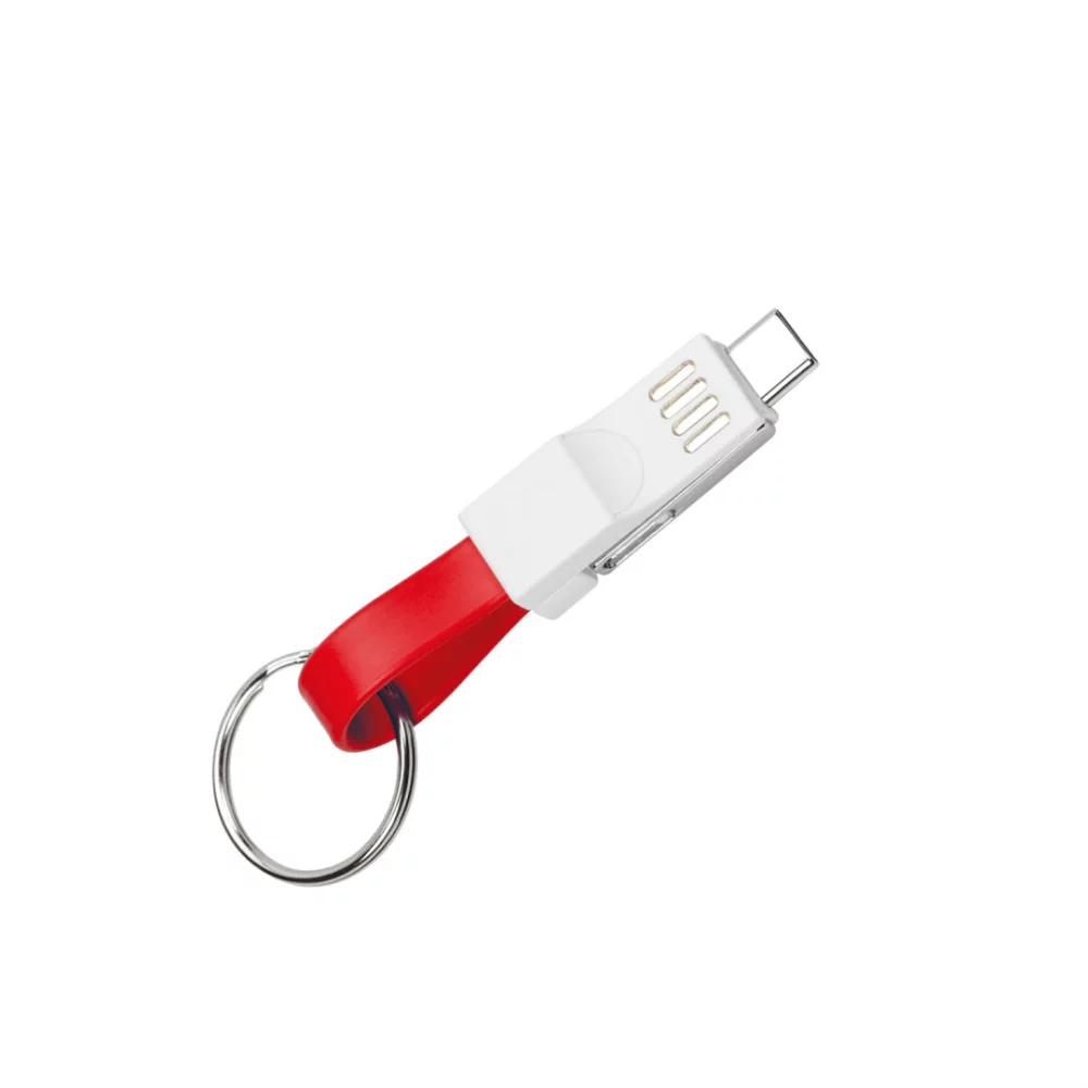 The Wizard 3-in-1 Cable/Keyring - Red