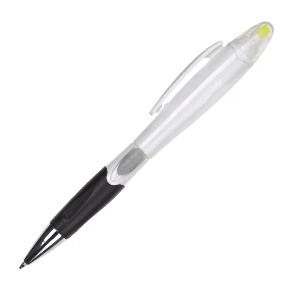 Stylo bille/surligneur Champion - Blanc