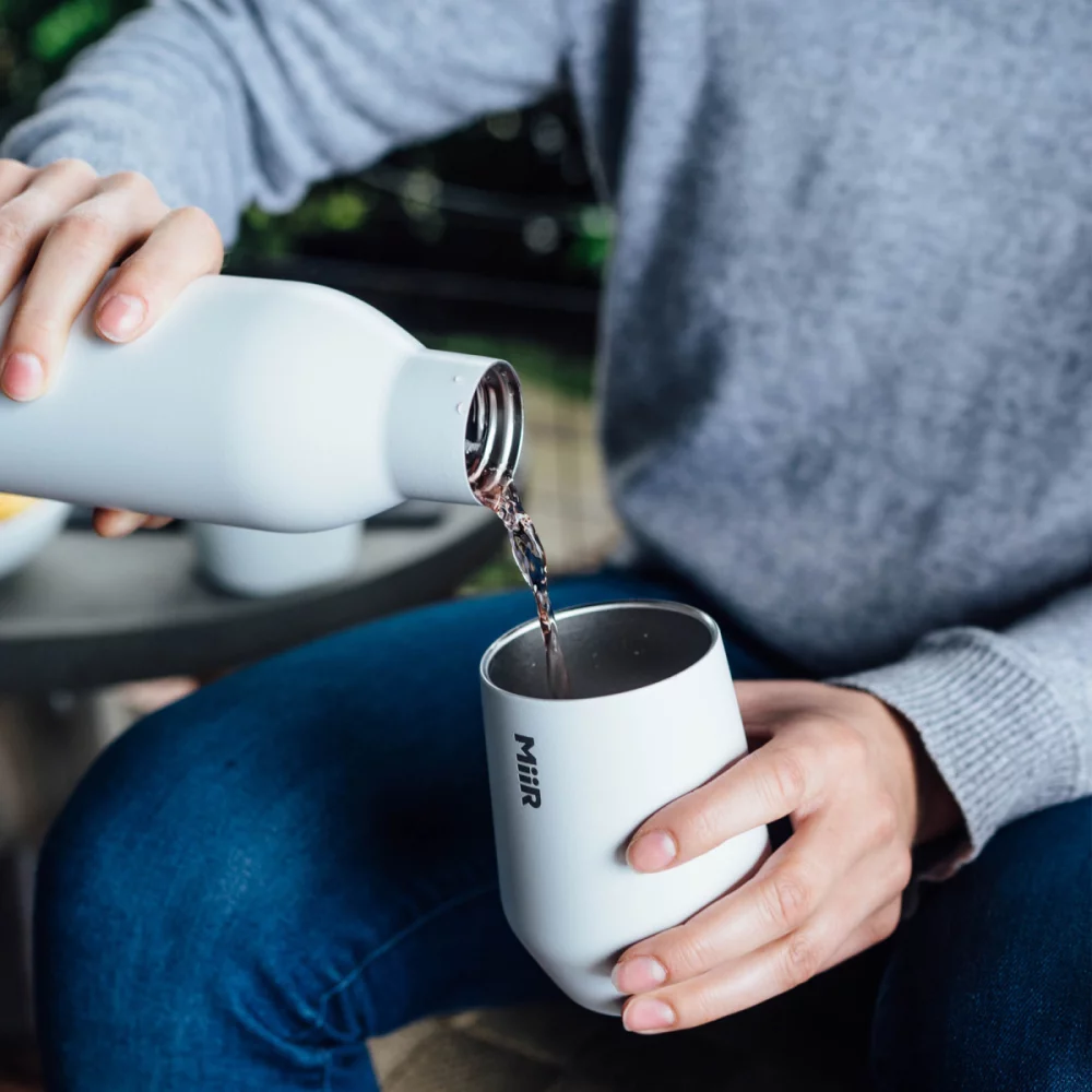 MiiR® Vacuum Insulated Wine Tumbler - 10 Oz. - White Powder