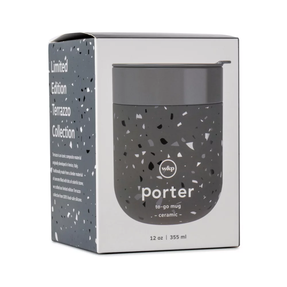 W&P Porter Mug - 12 Oz. - Charcoal Terrazzo