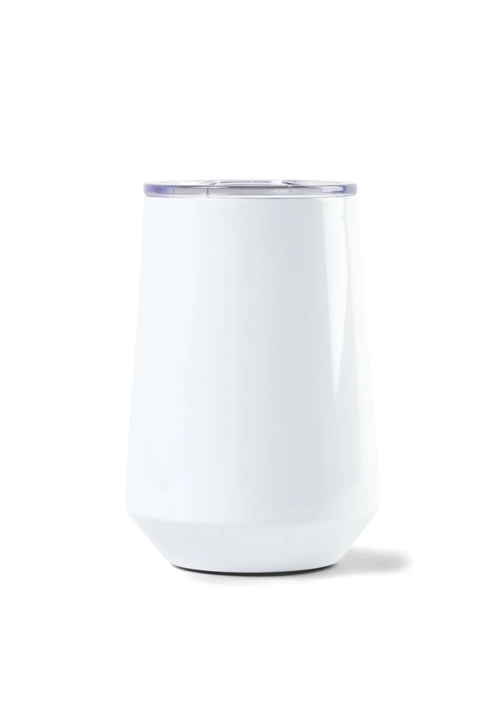 Aviana™ Clover Double Wall Stainless Wine Tumbler - 12 Oz. - White Opaque Gloss