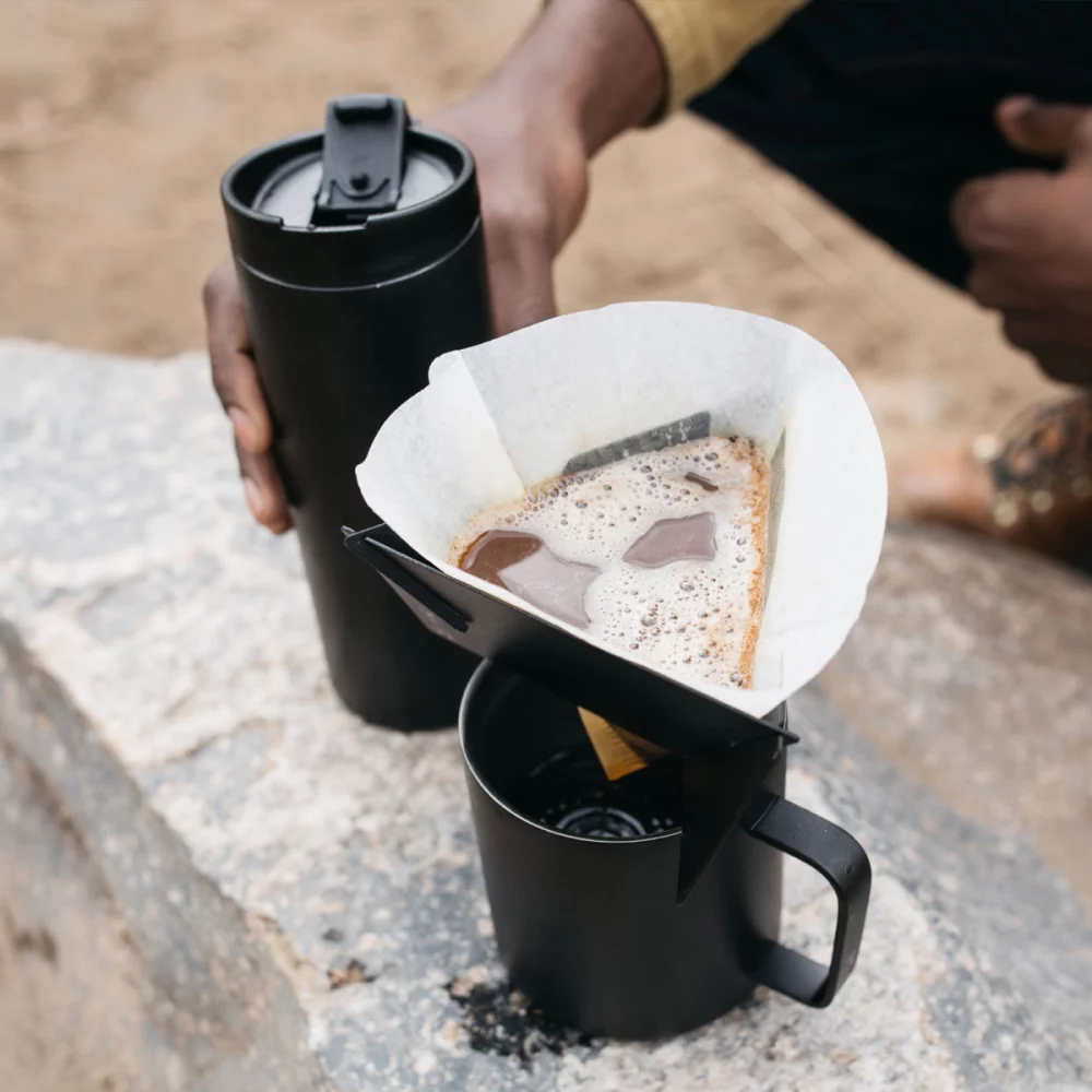 MiiR® Pourigami™ & Camp Cup Gift Set - Black Powder