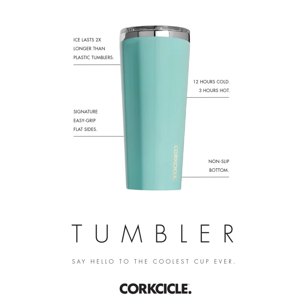 CORKCICLE® Tumbler - 16 Oz. - Gloss White