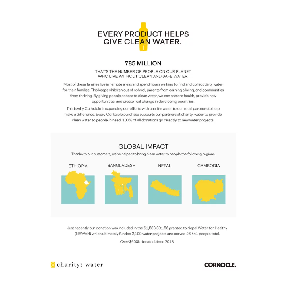 Gobelet CORKCICLE® 24 oz. - Noir mat