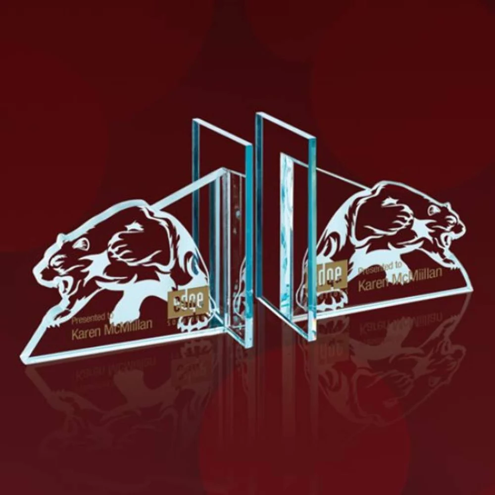 Bear Bookends - Jade 14" Wide