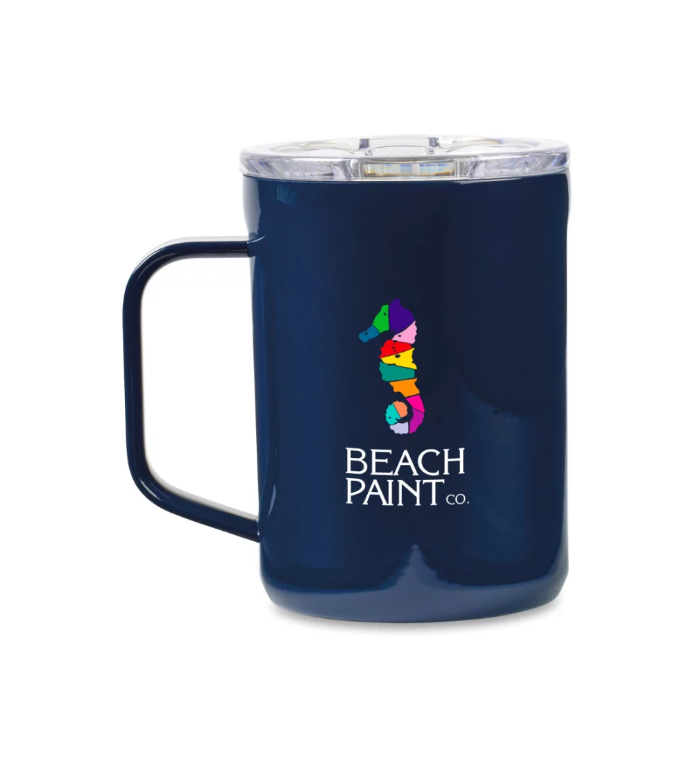 Tasse à café CORKCICLE® - 16 oz. - Bleu marine brillant