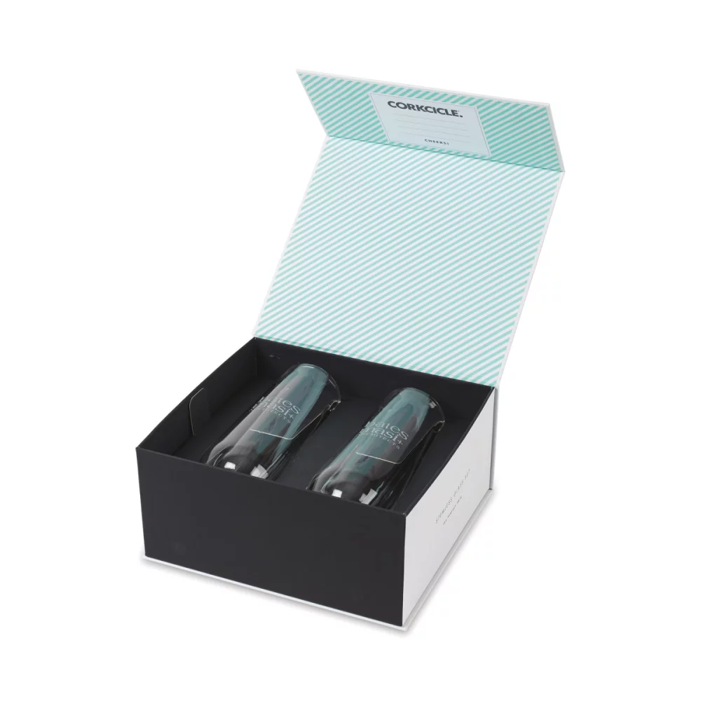 CORKCICLE® Flute Glass Set (2) - Clear