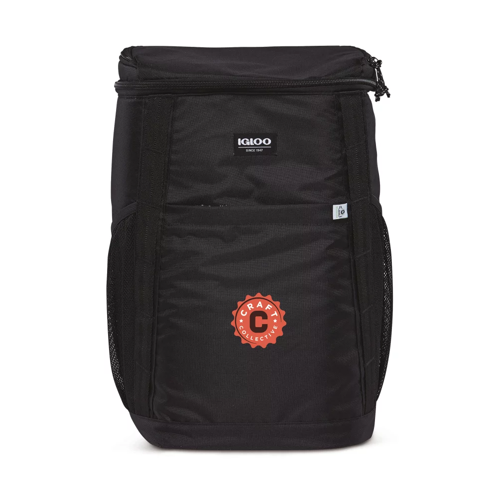 Sac à dos glacière Igloo® REPREVE 36 cannettes - Noir