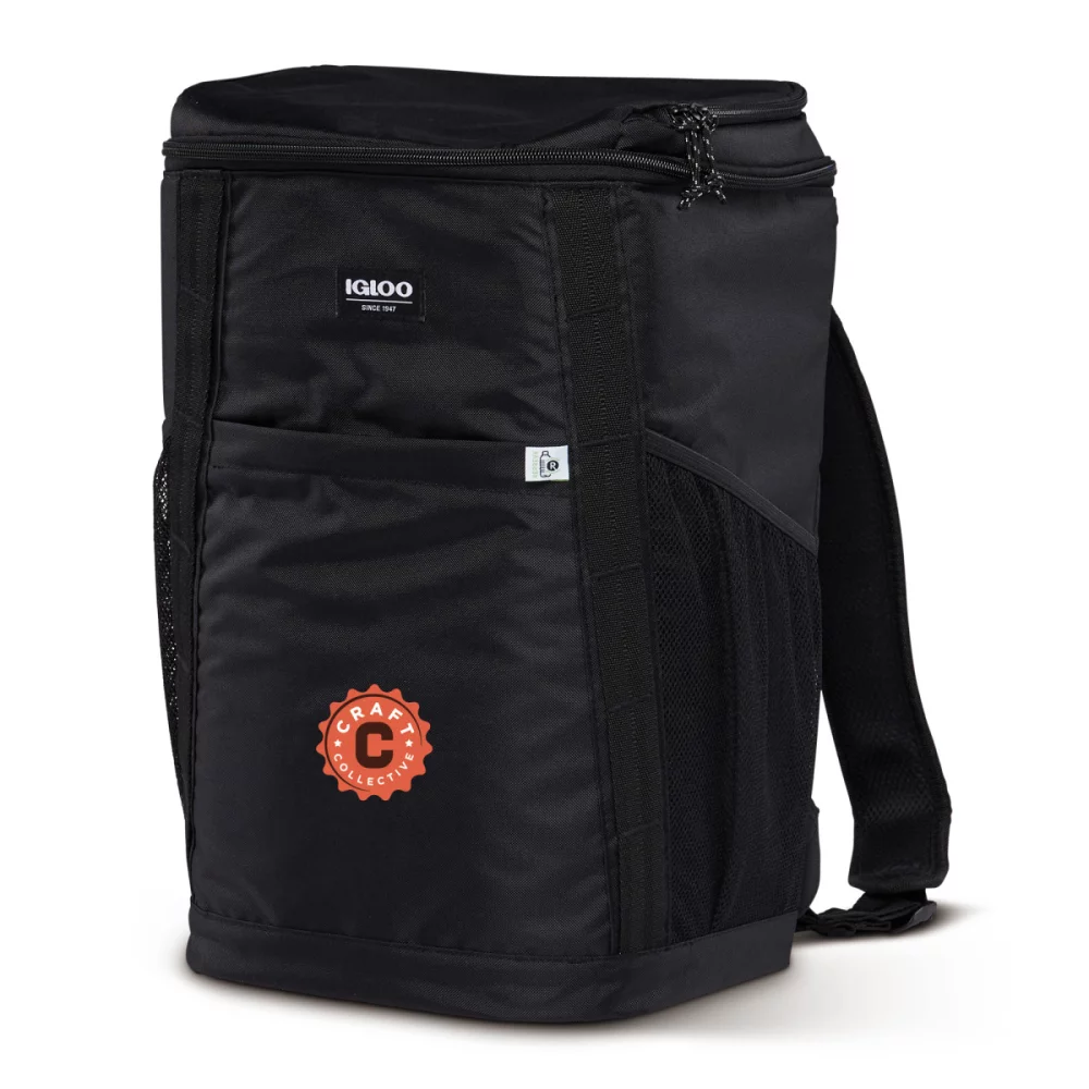 Sac à dos glacière Igloo® REPREVE 36 cannettes - Noir