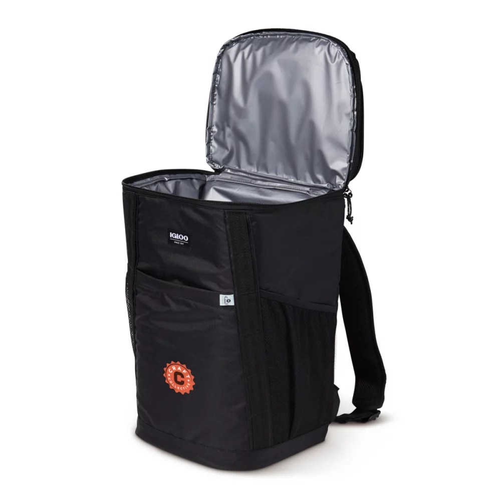 Igloo® REPREVE 36 Can Backpack Cooler - Black