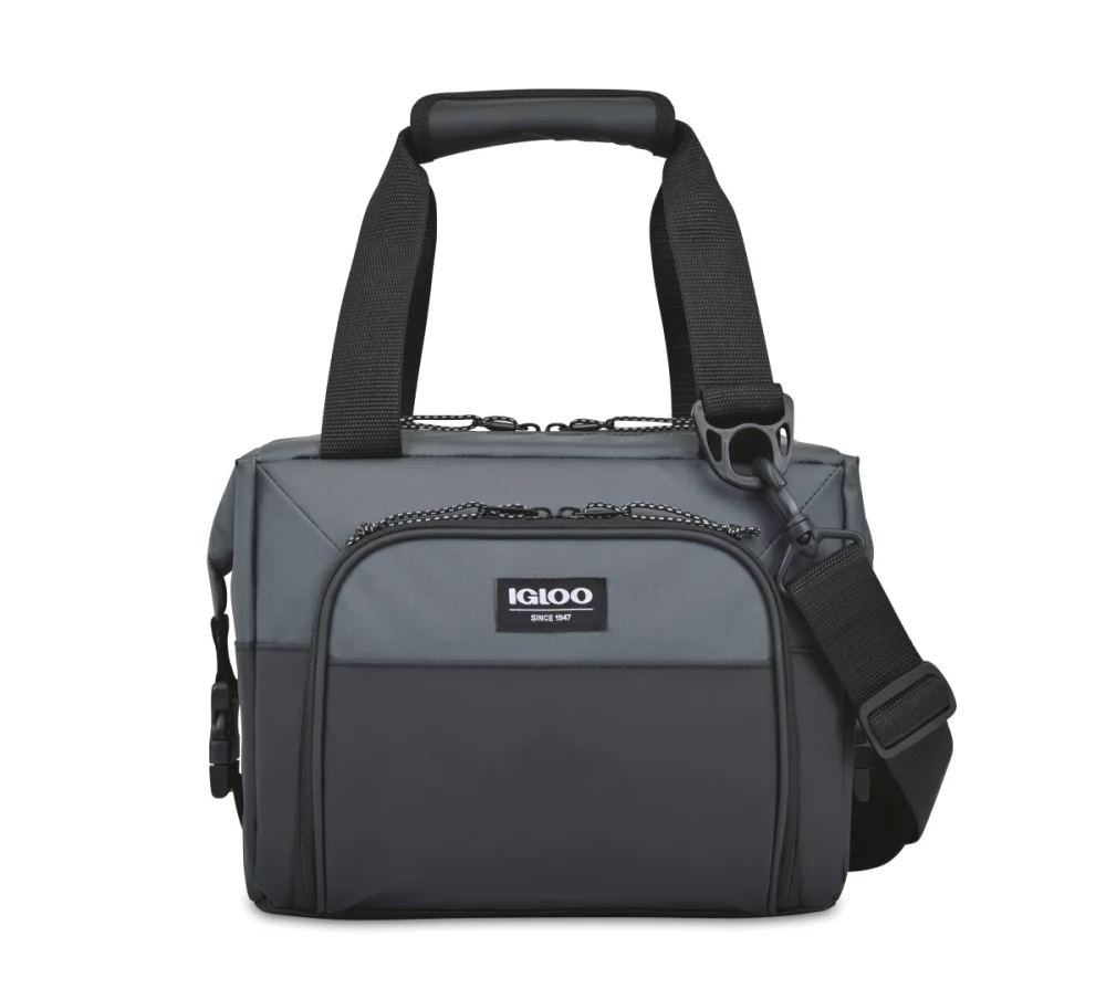 Igloo® Seadrift™ Snap Down 12 Can Cooler - Black-Grey