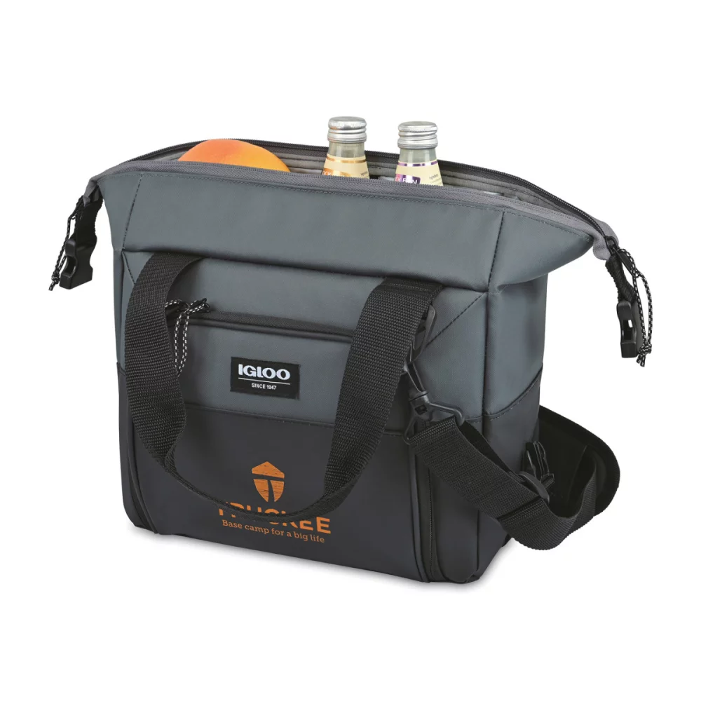 Igloo® Seadrift™ Snap Down 12 Can Cooler - Black-Grey
