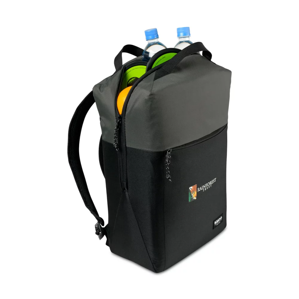 Igloo® Fundamentals Lotus Backpack Cooler - Black-Dark Grey