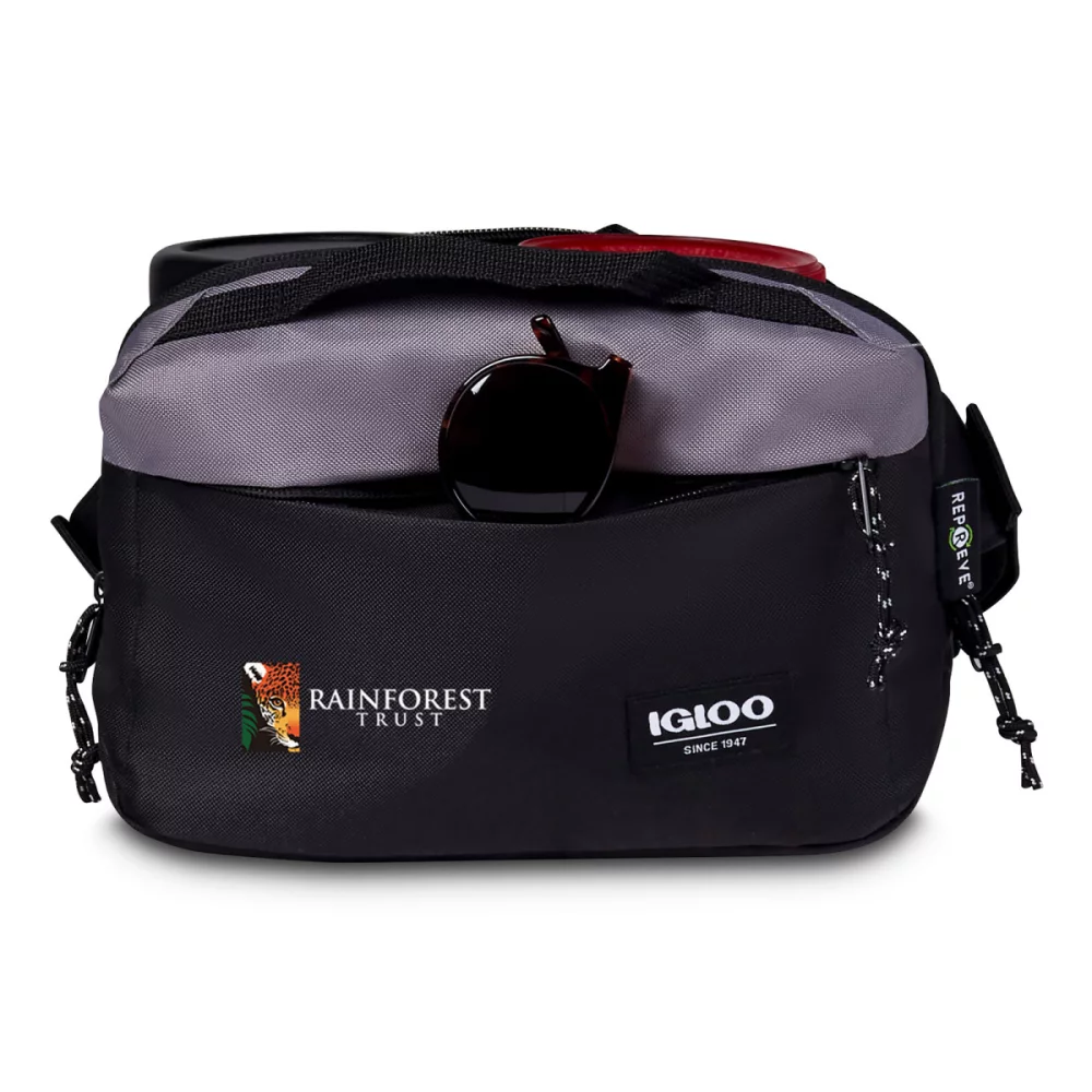 Igloo® Fundamentals Hip Pack Cooler - Black-Dark Grey