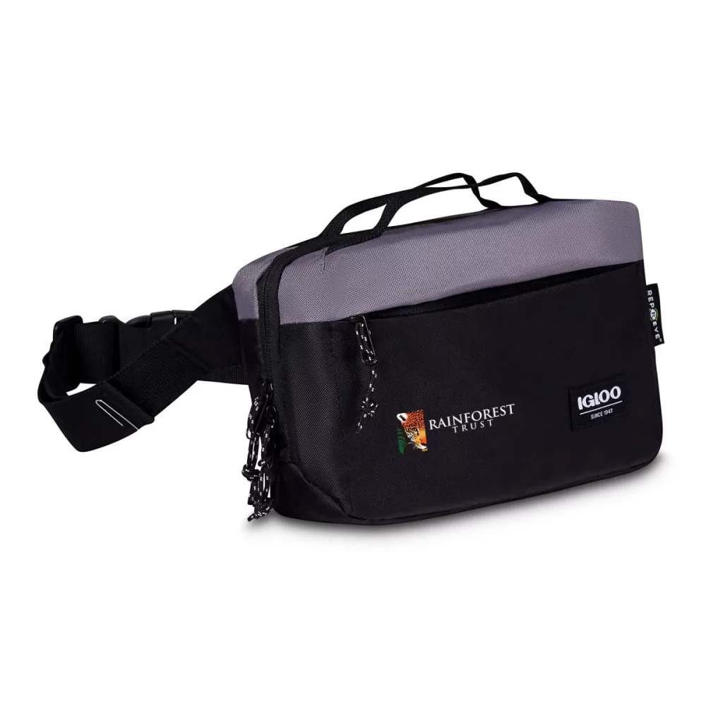 Igloo® Fundamentals Hip Pack Cooler - Black-Dark Grey