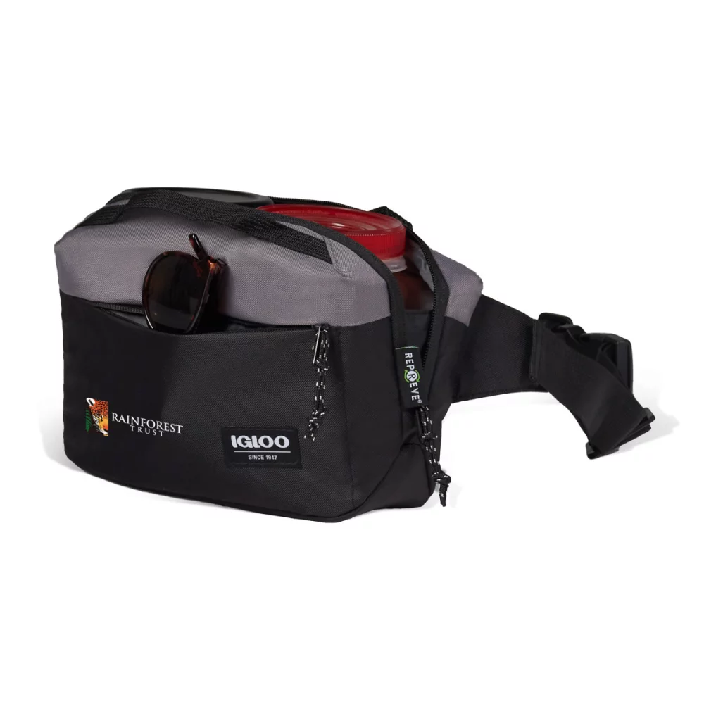 Igloo® Fundamentals Hip Pack Cooler - Black-Dark Grey