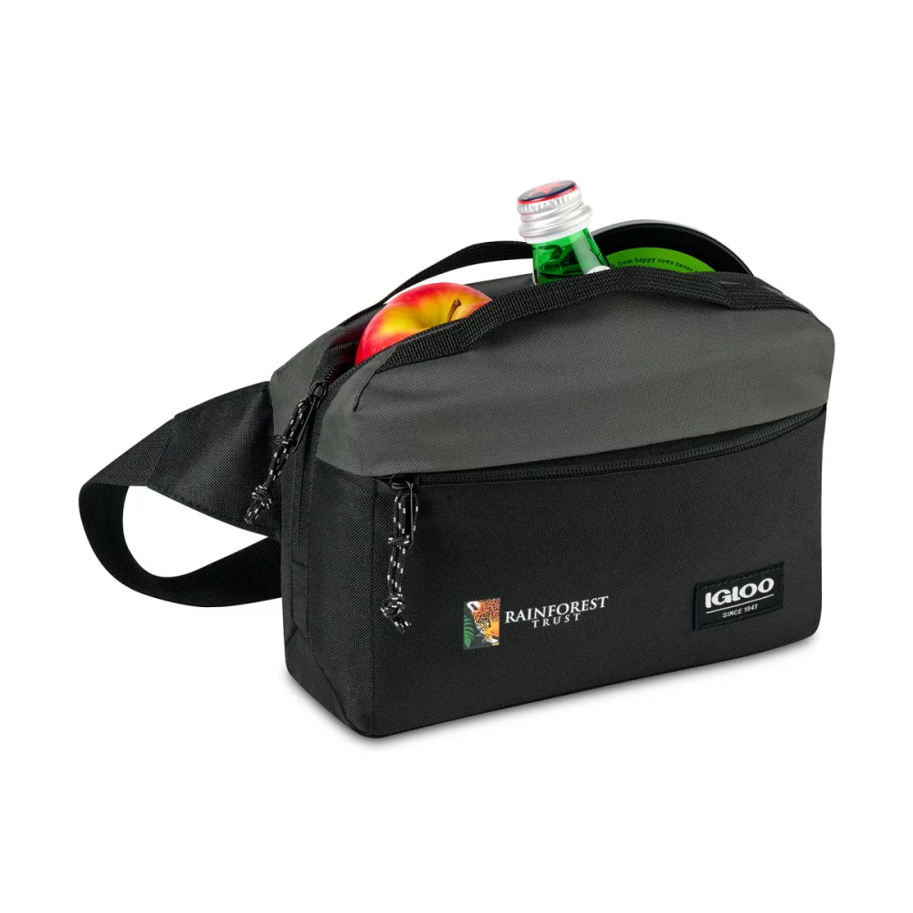 Igloo® Fundamentals Hip Pack Cooler - Black-Dark Grey