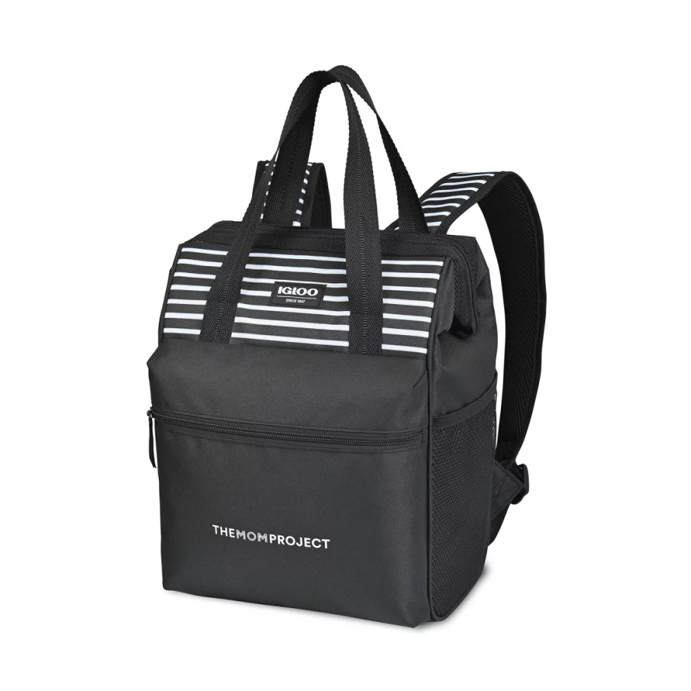 Sac à dos isotherme Igloo® Essentials pour restes - Rayures noires et blanches