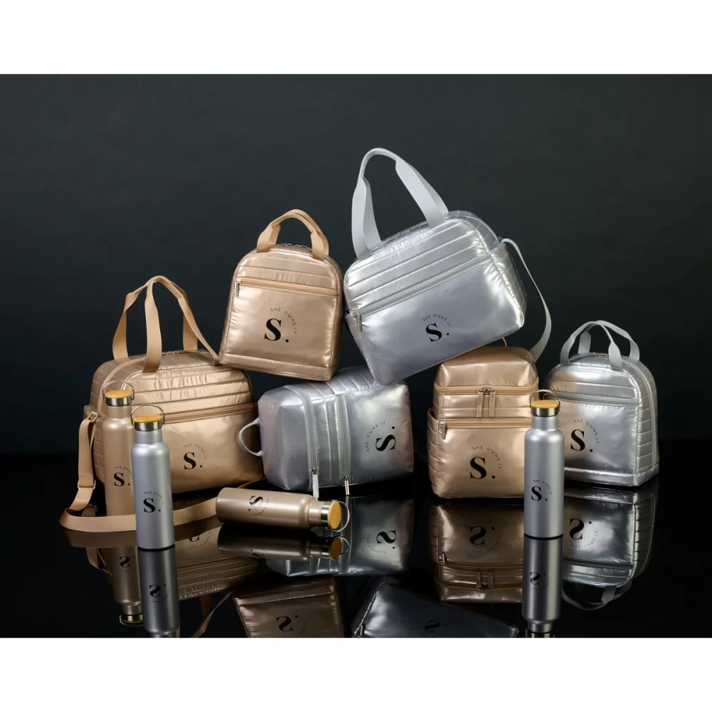 Aviana™ Metallics Mini Backpack Cooler - Metallic Silver