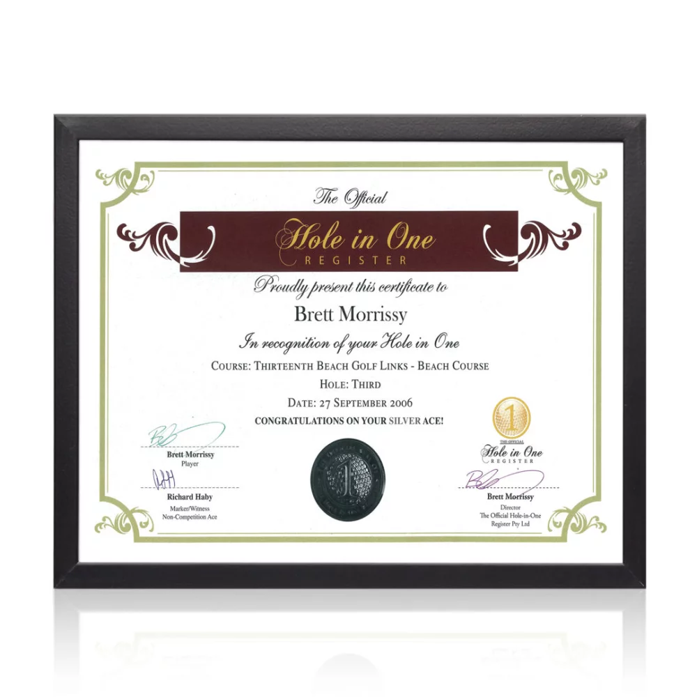 Cadre de certificat métropolitain - Noir 8½"x11"
