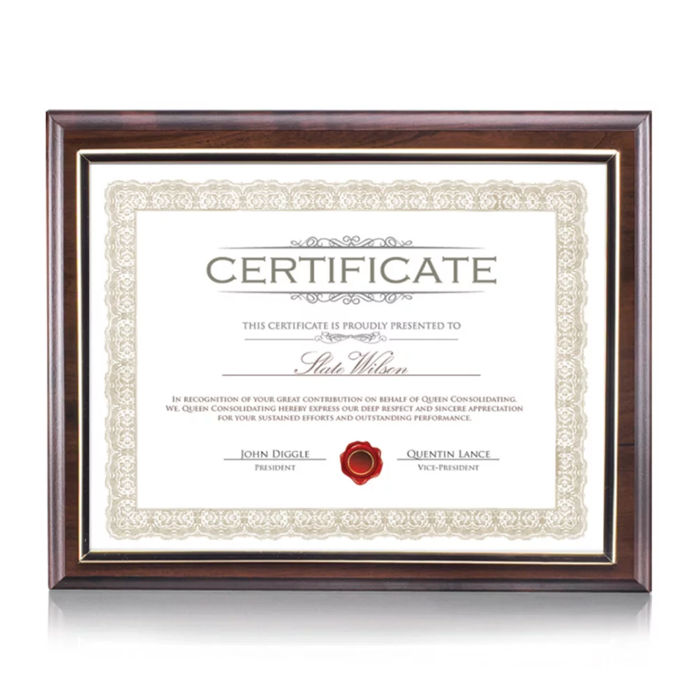 Farnsworth Cert Holder - Cherry 8½"x11"