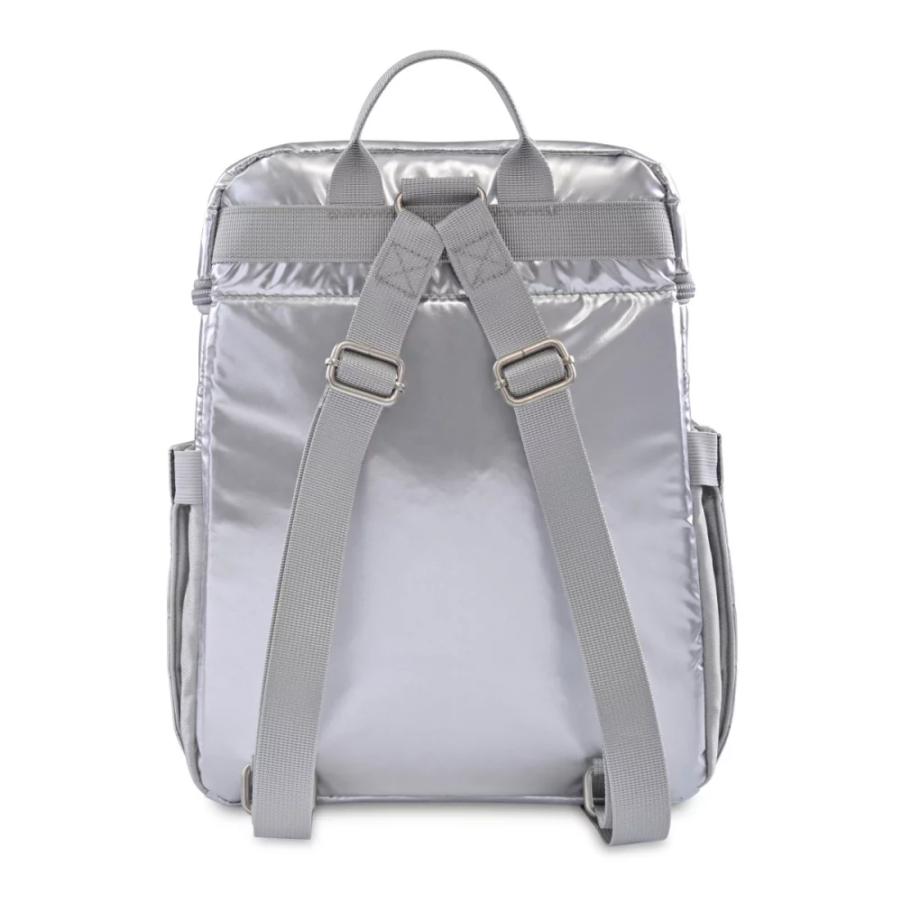 Aviana™ Metallics Mini Backpack Cooler - Metallic Silver