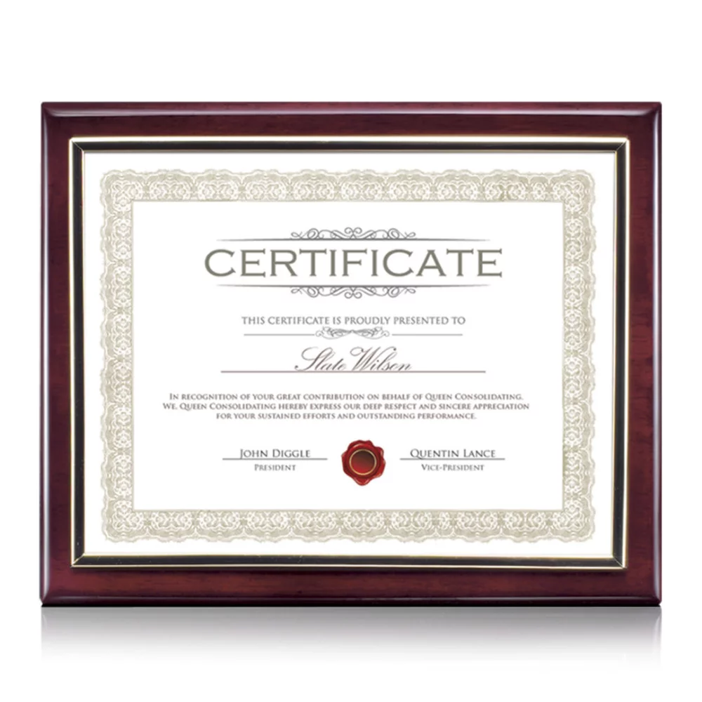 Porte-certificat Oakleigh - Palissandre 8½"x11"