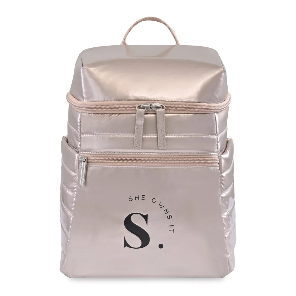 Sac à dos isotherme Aviana™ Metallics Mini - Champagne