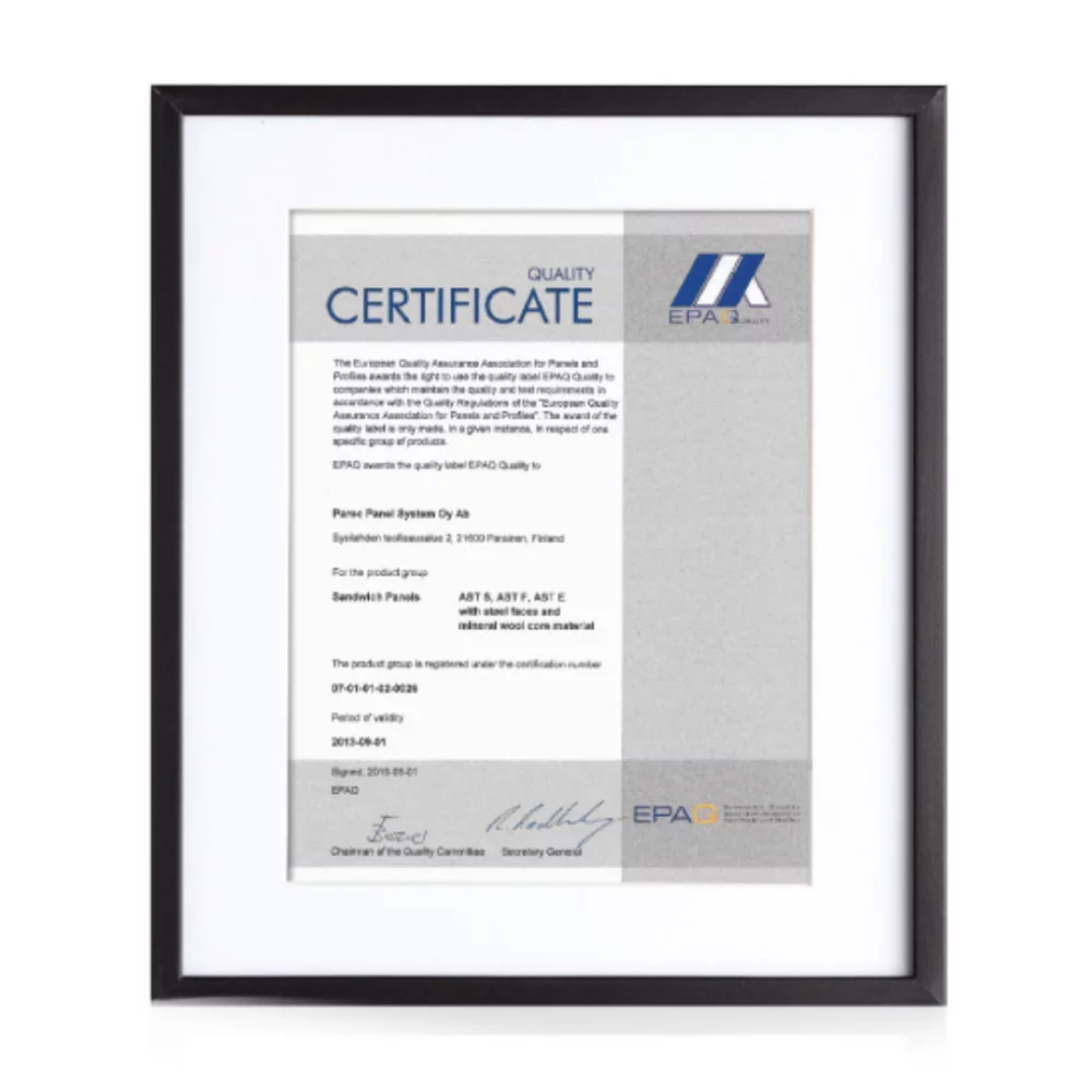 Porte-certificat Walker - Noir 8½"x11"