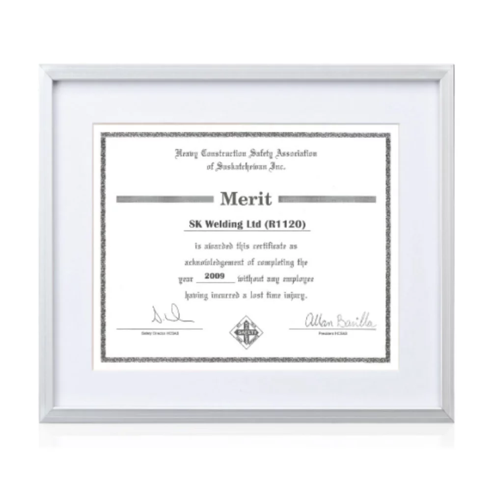 Walker Certificate Holder - Silver 8½"x11"