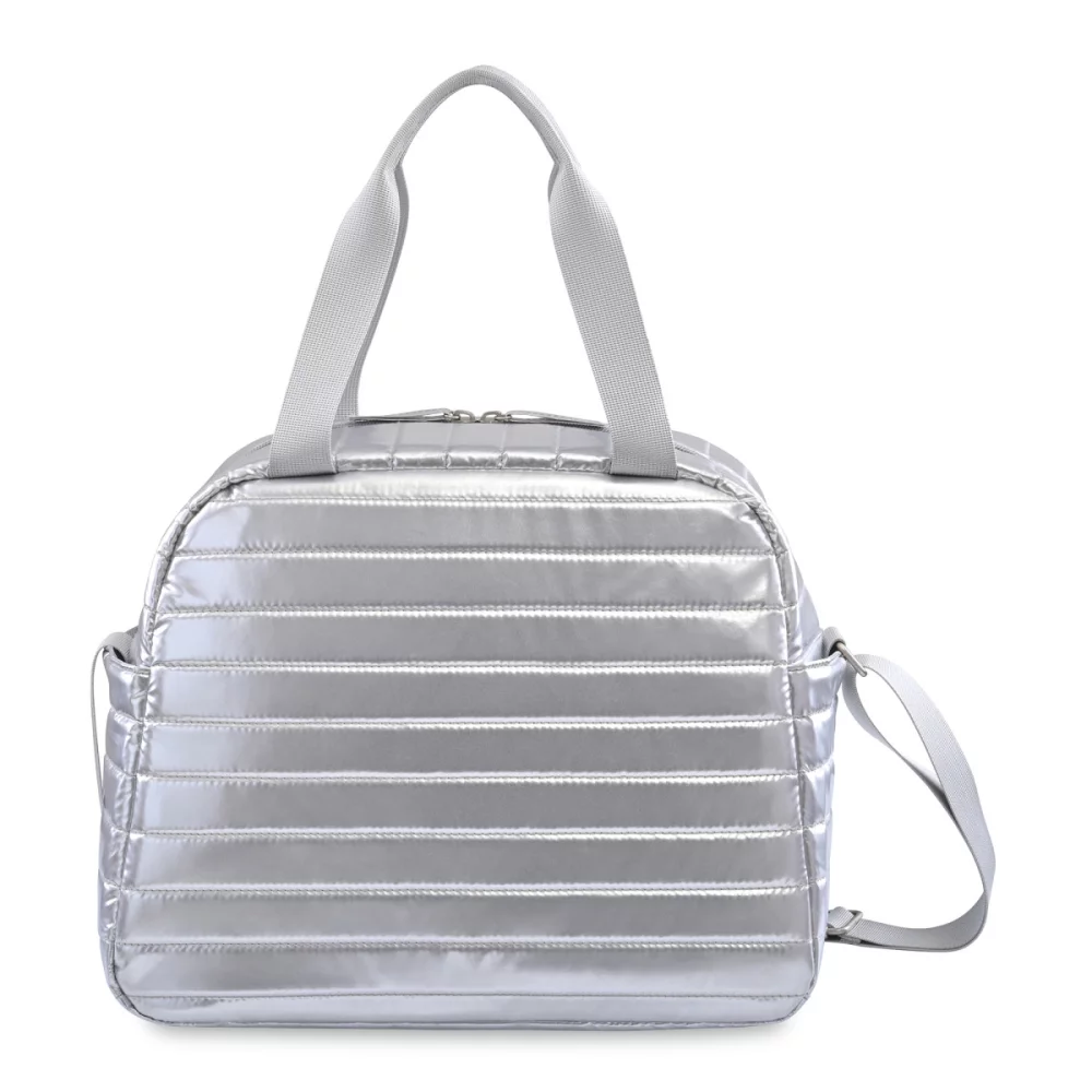 Aviana™ Metallics Duffel Cooler - Metallic Silver