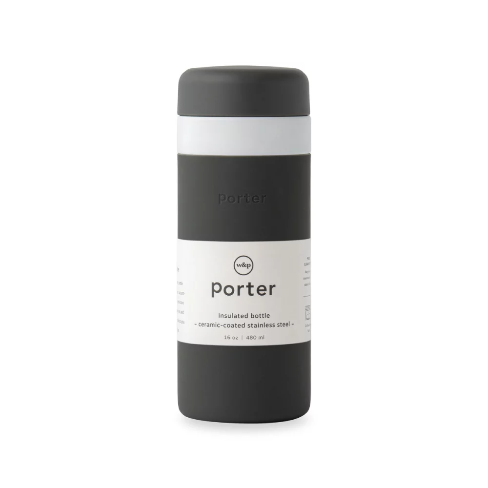 W&P Porter Insulated Ceramic Bottle 16 Oz - Charcoal